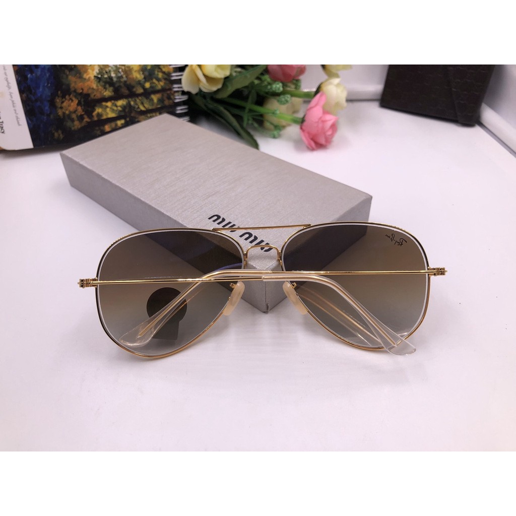 💯❤MẮT KÍNH THỜI TRANG❤💥 RAY BAN TRÒNG THỦY TINH 2 MÀU CÓ VÁNG S6570 💘❤ GỌNG MẠ VÀNG💛💛 SIÊU SANG CHẢNH❤💯