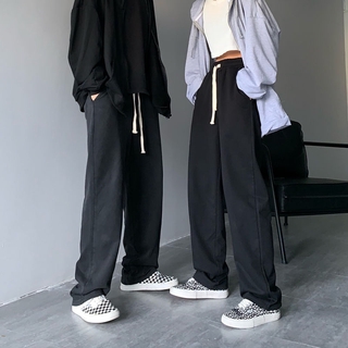 【 NEW 】M-2XL UNISEX Quần Dài Thể Thao Ống Rộng Phong Cách Hàn Quốc Cho Nam