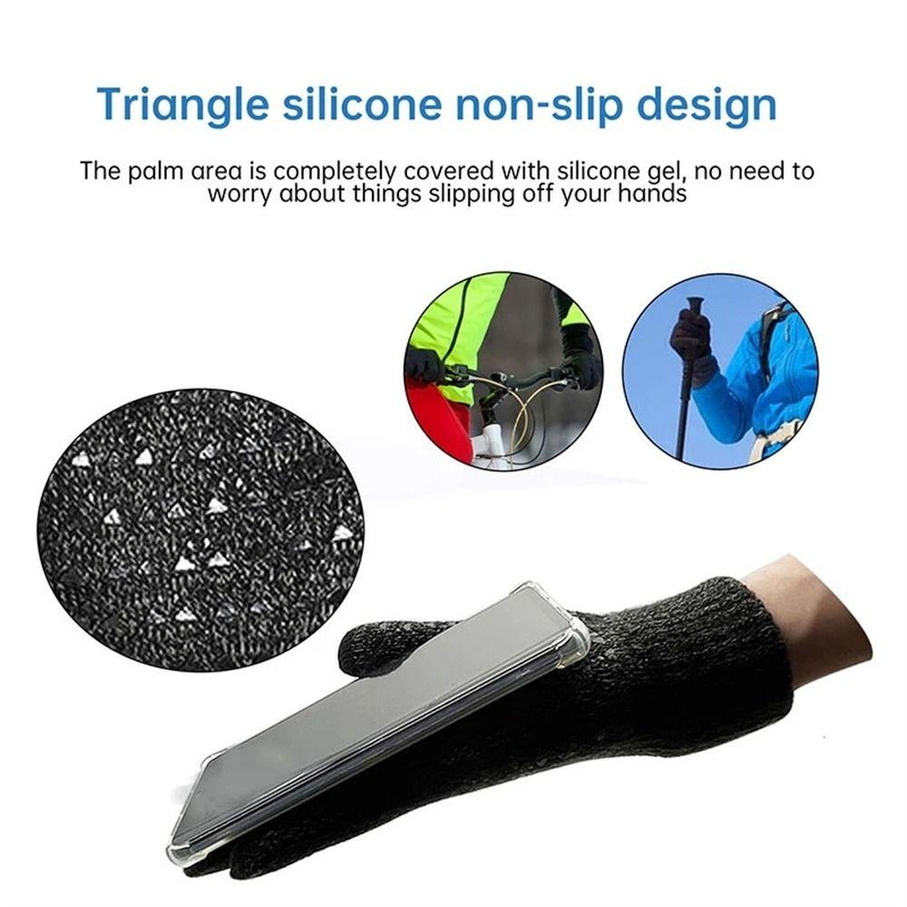 Đôi Găng Tay Lái Xe Dài Chống Gió Giữ Ấm Có Thể Chạm Màn Hình Cảm Ứ