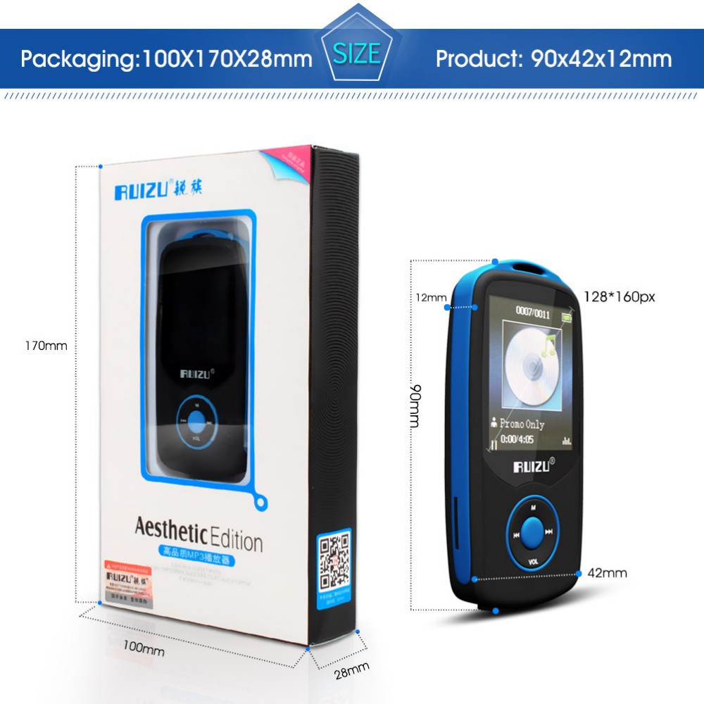 [Mã 44ELSALE2 giảm 7% đơn 300K] Máy nghe nhạc Lossless Bluetooth Ruizu X06