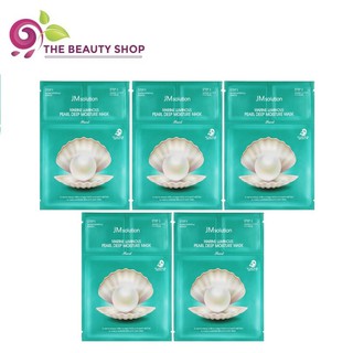 [NGỌC TRAI TRẮNG] Combo 5 Mặt Nạ 3 bước Trắng Da Ngọc Trai JM Solution Marine Luminous Pearl Deep Moisture Mask 30ml x5