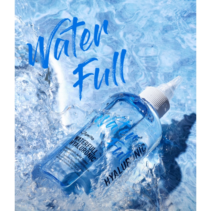 Nước hoa hồng cân bằng da, cấp nước, cấp ẩm sâu dành cho da khô ráp, thiếu ẩm Jumiso Waterfull Hyaluronic Acid Toner