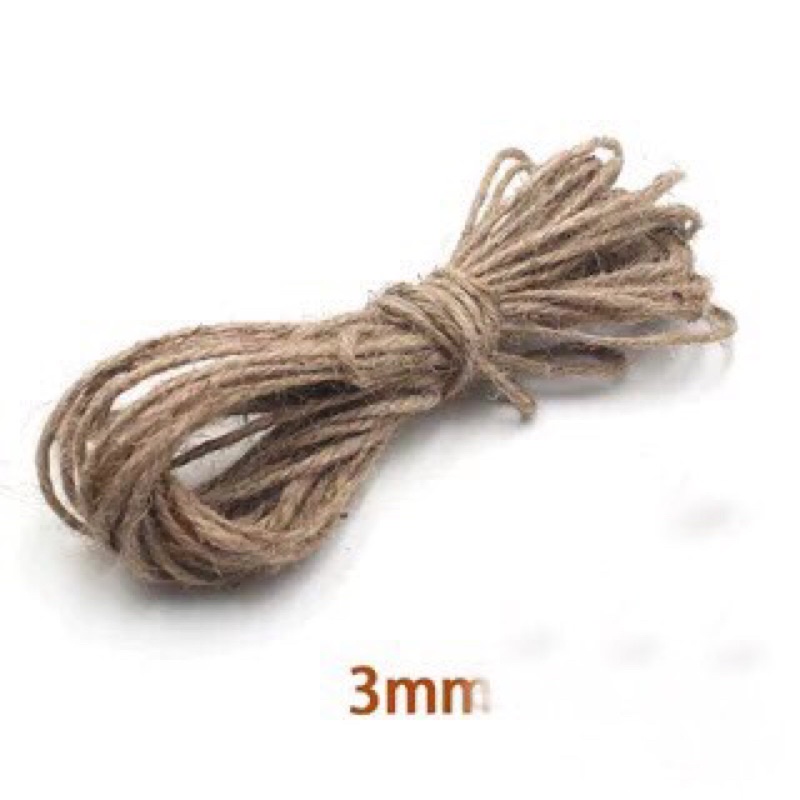 Bó 10 mét dây thừng gai, dây bố làm handmade bàn cào móng cho mèo