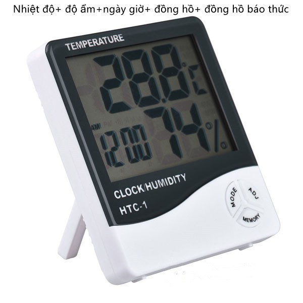 Máy đo nhiệt độ, độ ẩm không khí để bàn trong nhà HTC1
