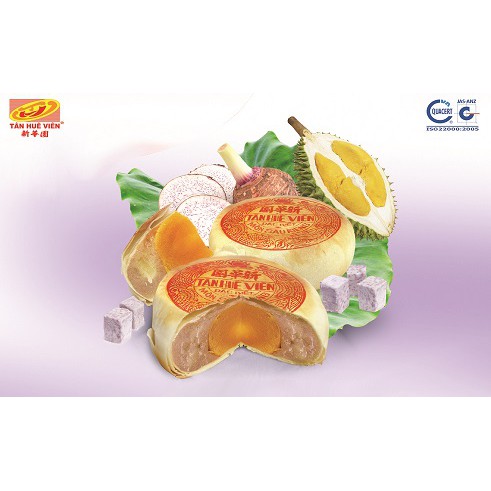 Bánh Pía Khoai Môn Sầu Riêng Trứng Muối Tân Huê Viên - Túi 600g - Đặc Sản Sóc Trăng