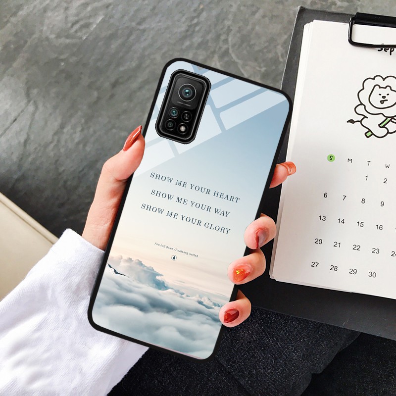 Ốp Lưng Xiaomi Mi 10T/ 10T Pro 5G Lưng kính cường lực cao cấp, Sáng bóng