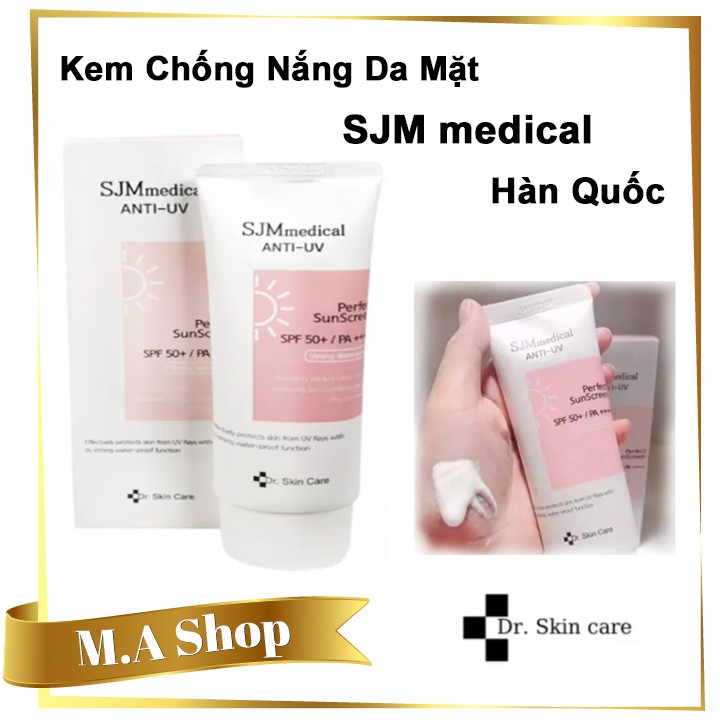 Kem Chống Nắng Da Mặt SJM medical Hàn Quốc SPF50+/PA++++