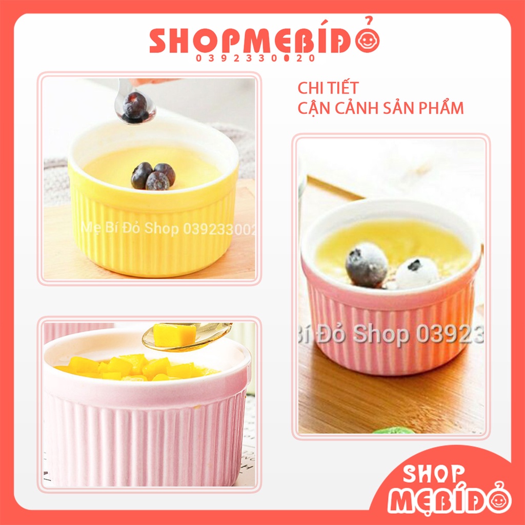 Cốc Gốm Sứ Ramenkin Làm Bánh Caramen Bánh PLan Sữa Chua