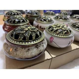 Nhang nụ trầm hương và lư xông trầm hương ( VP , NTH , G1031)