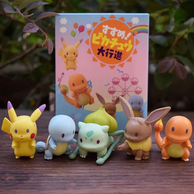 Mô hình pokemon pikachu trang trí tiểu cảnh trang trí bánh dễ thương