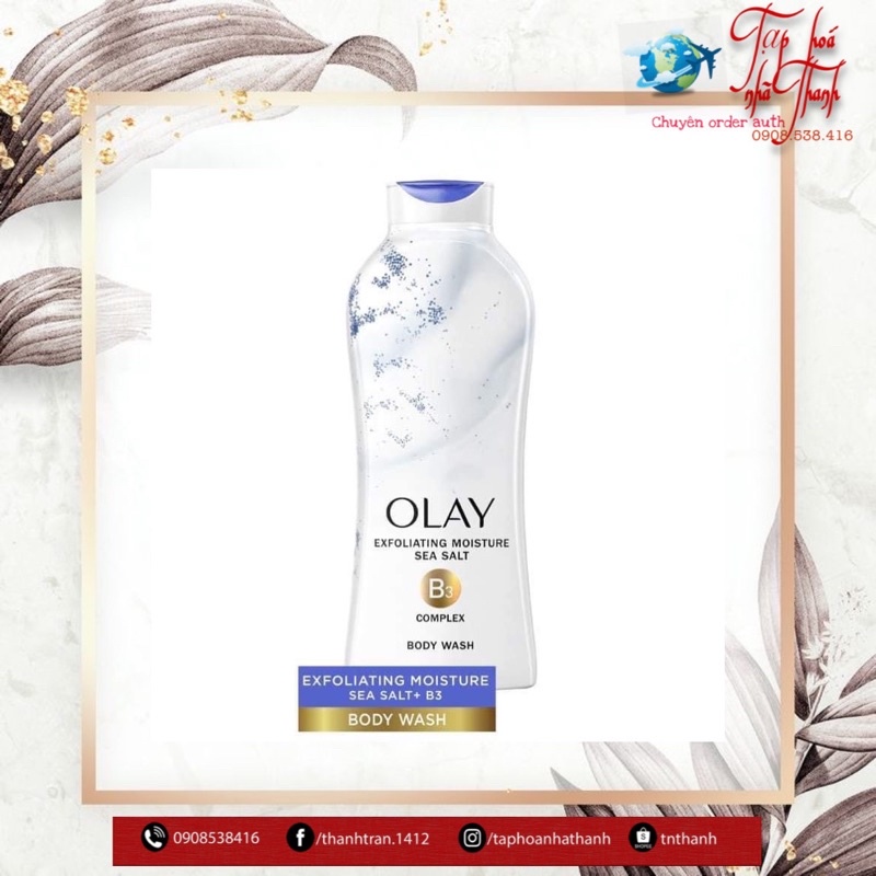 [Săn Sale 50% chai 650ml] SỮA TẮM OLAY MỸ DƯỠNG TRẮNG, DƯỠNG ẨM, CHỐNG LÃO HOÁ DA