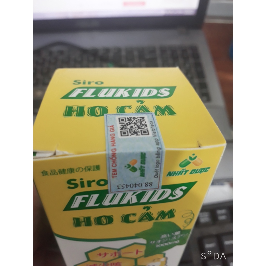 Siro ho cảm FLUKIDS Nhất Dược, hỗ trợ bổ phế, giảm ho, giảm đờm, giảm đau, rát họng, khản tiếng, rát họng do ho kéo dài