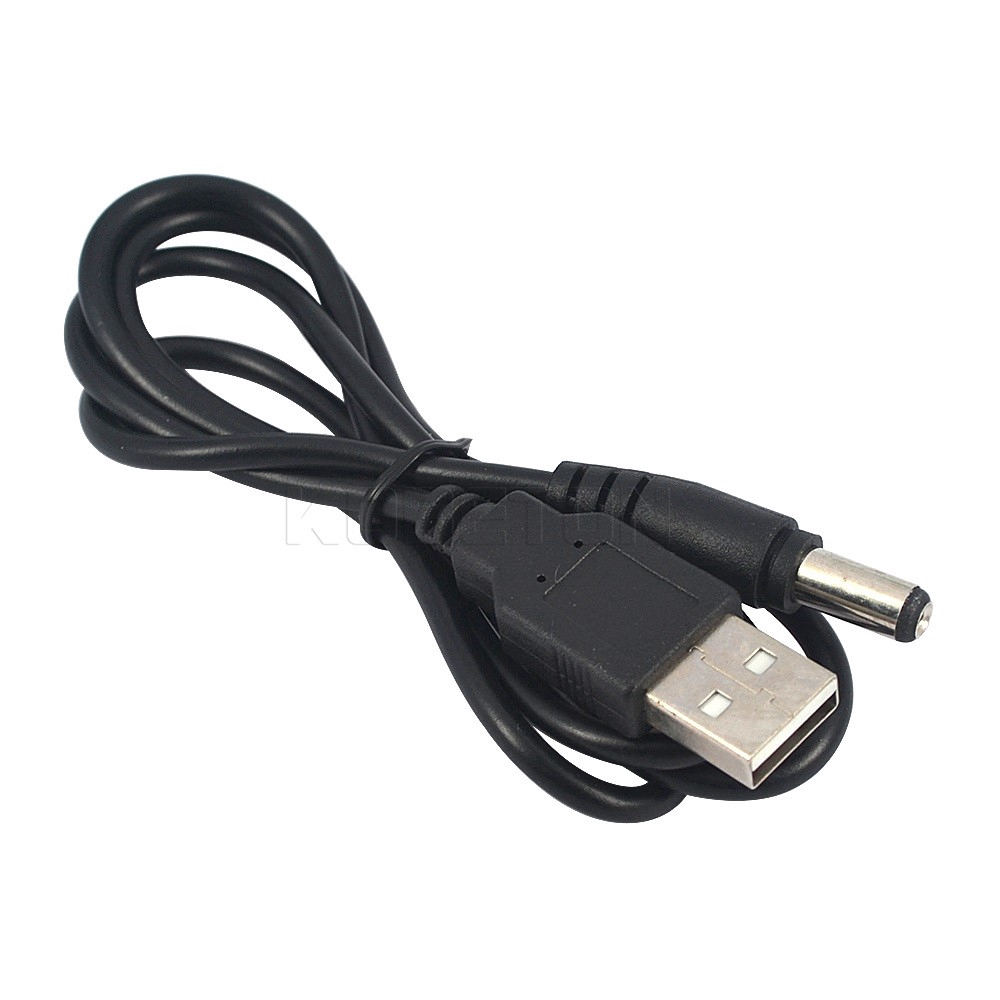 70cm USB To DC 5V Charger Power Cable 5.5 Mm Plug Jack Adapter