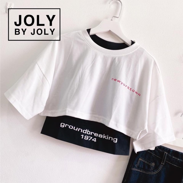 Áo THUN CROPTOP ☘️ áo croptop hàn quốc GROUNDBREAKING 1974