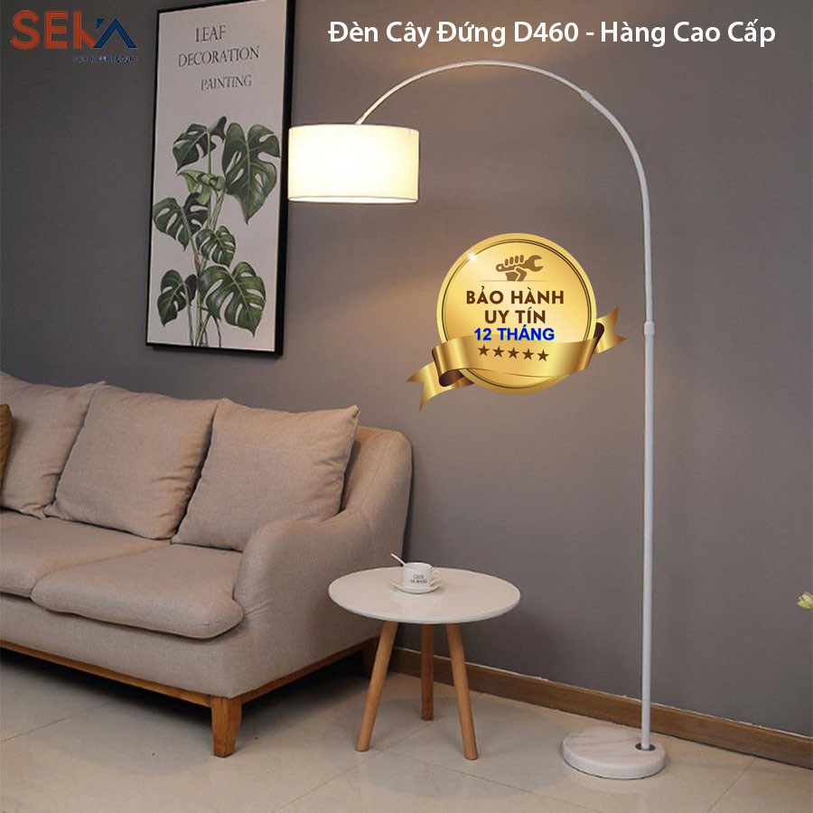 [Bảo Hành 1 Năm]  Đèn Cây Đứng Trang Trí Nội Thất Phòng Khách SEKA D460 - Decor Phòng Ngủ Thiết Kế Dáng Cong Sang Trọng