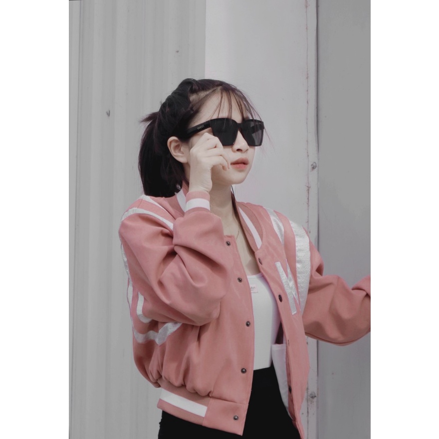 Áo Khoác Croptop Nữ Nhung Form - S1 - Màu Ruốc