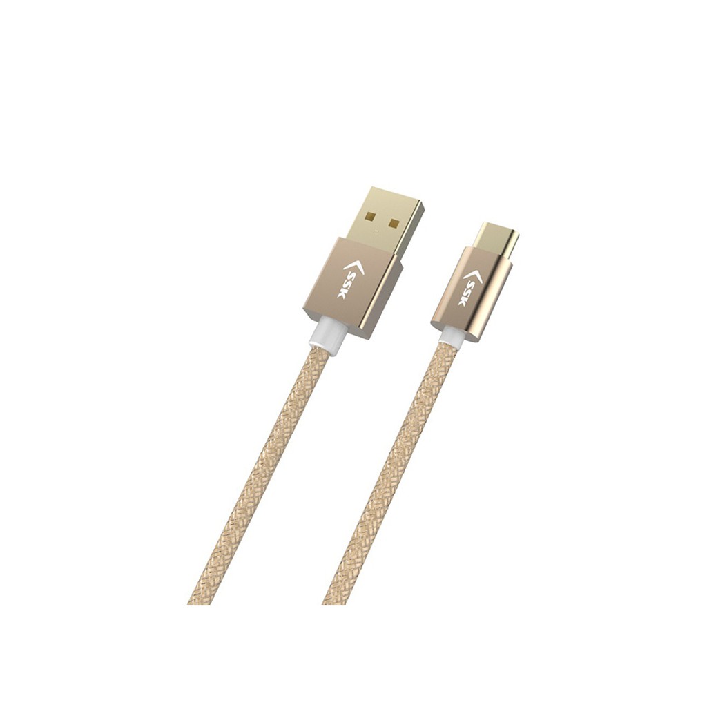 Cáp USB -&gt; Type C SSK 1m SU2C002, Cáp sạc truyền dữ liệu USB Type C SSK dài 1 mét