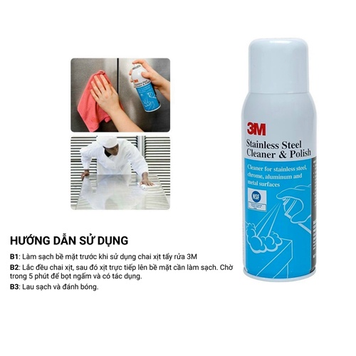 DUNG DỊCH TẨY VÀ LÀM SẠCH ĐÁNH BÓNG INOX – 3M