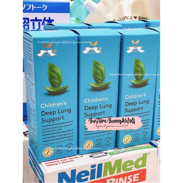 Siro Ho Đờm Harker Herbals Children's Deep Lung Support New Zealand 150ml [ Hàng Air - Bw Store ]