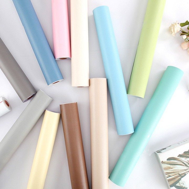 [Mã LIFEHLDEC giảm đơn ] 10m Giấy dán tường MÀU TRƠN nhiều mẫu thời thượng [GIÁ Sỉ ] - khổ rộng 45cm (có sẵn keo) | BigBuy360 - bigbuy360.vn