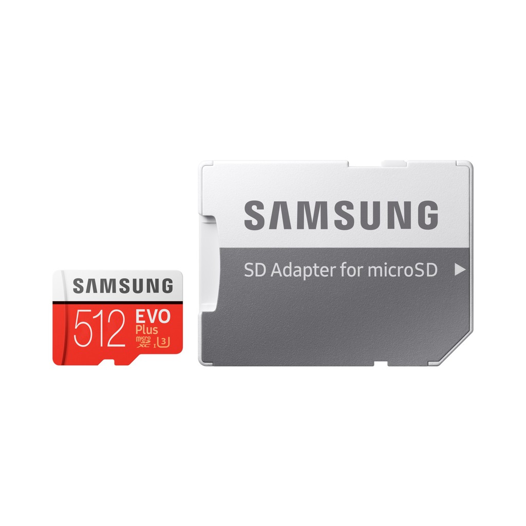 Thẻ nhớ MicroSDXC Samsung EVO Plus 512GB U3 4K - W90MB-R100MB With Adapter