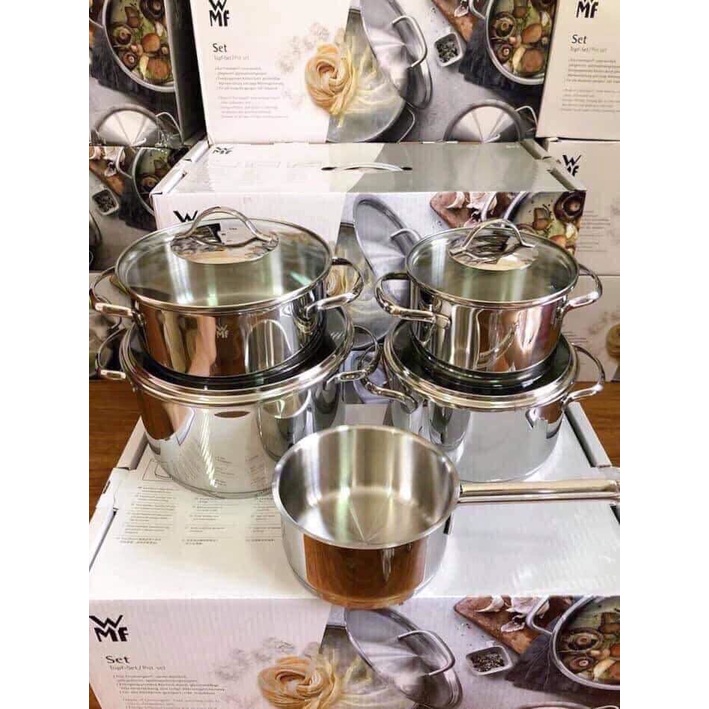 Bộ nồi WMF Provence Plus 5 món vung kính