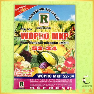 Phân bón hòa tan Wopro MKP 52-34 TRUNG HIỆP LỢI 1Kg