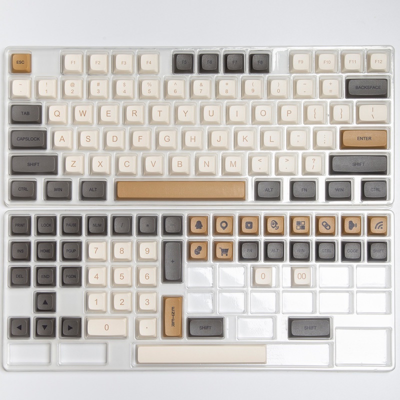 Shimmer Keycap XDA Profile Retro Keycap PBT Dye Bàn phím cơ học Keycap 125 Phím