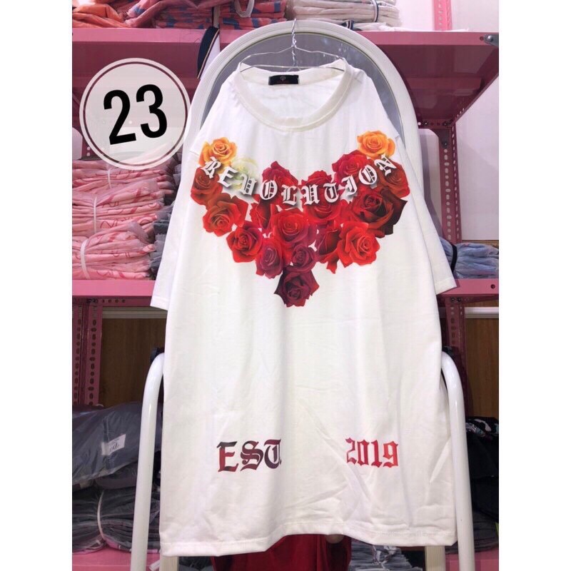 ⭐️SIÊU PHẨM⭐️Áo Phông Nam Nữ Unisex Cổ Tròn In Hình Hoa Hồng Đỏ Hàng Hiệu- Áo Thun Tay Lỡ Hoạ Tiết Đẹp Chất Mát Mùa Hè | BigBuy360 - bigbuy360.vn