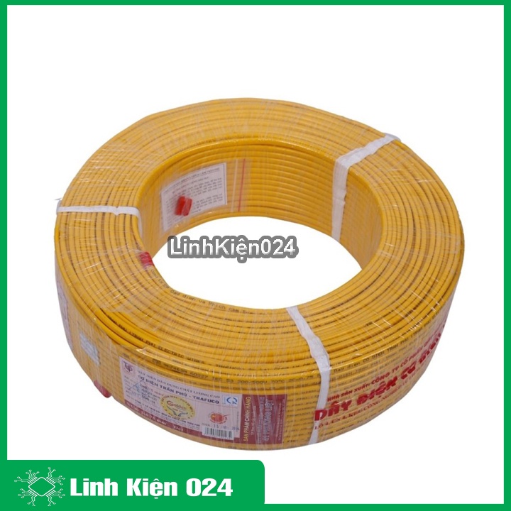 1 mét dây điện đôi Trần Phú 2x1.5mm ruột đồng mềm nhiều sợi xoắn