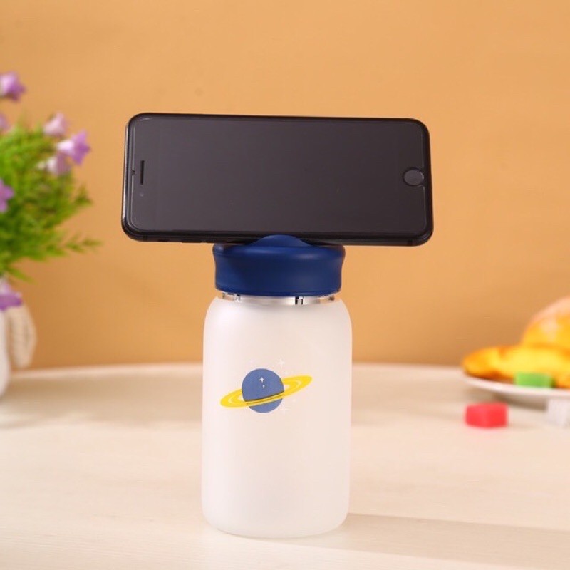 Bình Thuỷ Tinh Nhám Kèm Túi Chống Sốc Và Lọc Trà | BigBuy360 - bigbuy360.vn