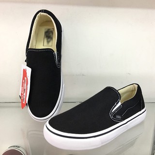 Giày Vans lười đen đế trắng Nam Nữ