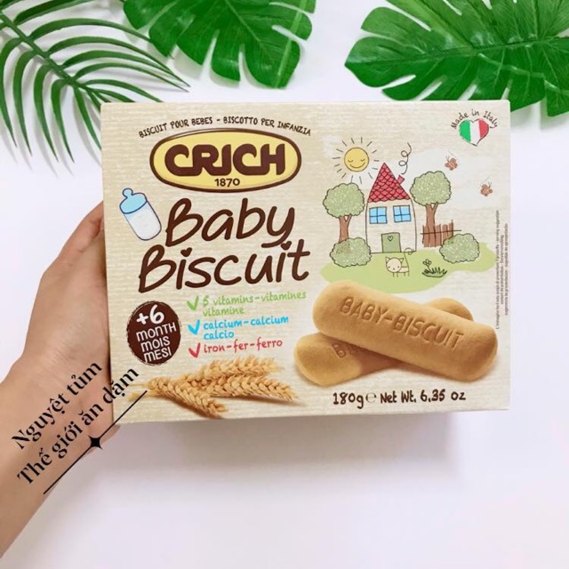 Bánh ăn dặm Crich baby biscuit cho bé 6m+