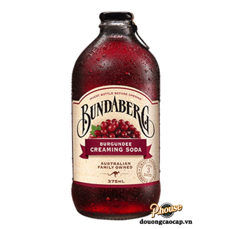 Nước ép trái cây có ga Bundaberg nhiều vị nhập khẩu Úc 375ml