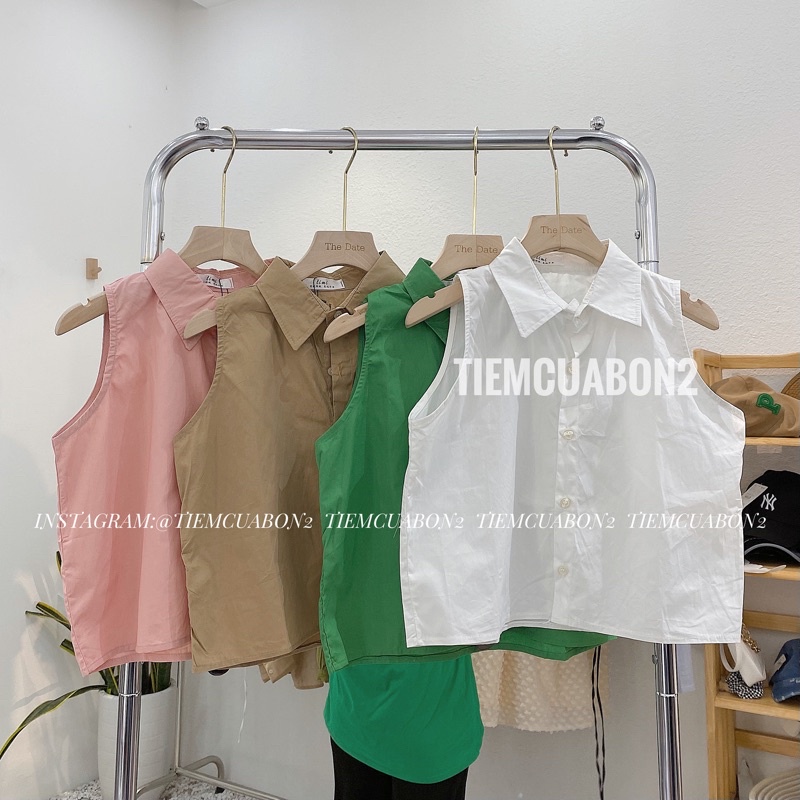 Áo sơ mi, smi thô cổ đức sát nách