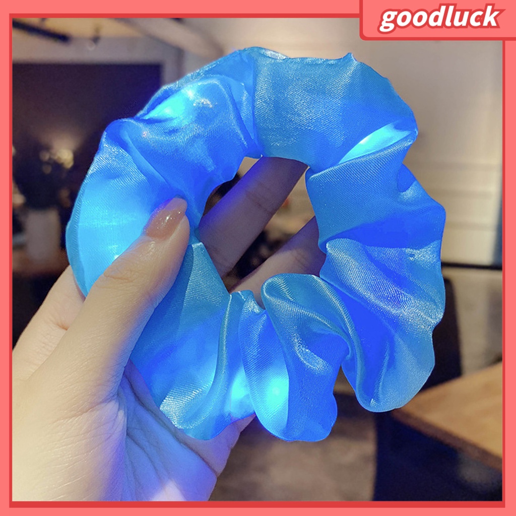 Thời Trang Dây Buộc Tóc Đuôi Ngựa Có Đèn Led Phát Sáng