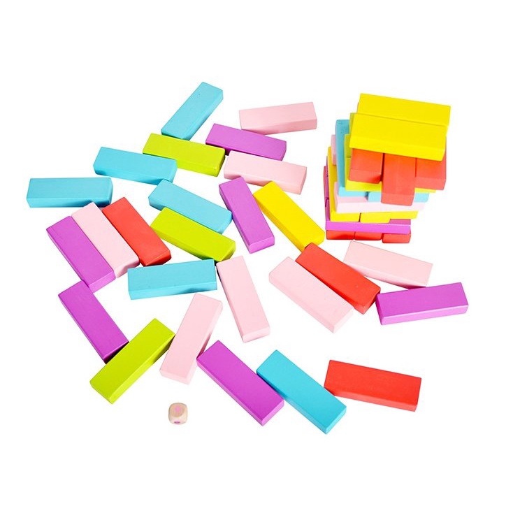 Đồ chơi gỗ trí tuệ- Rút gỗ Màu Sắc 48/51 thanh size to