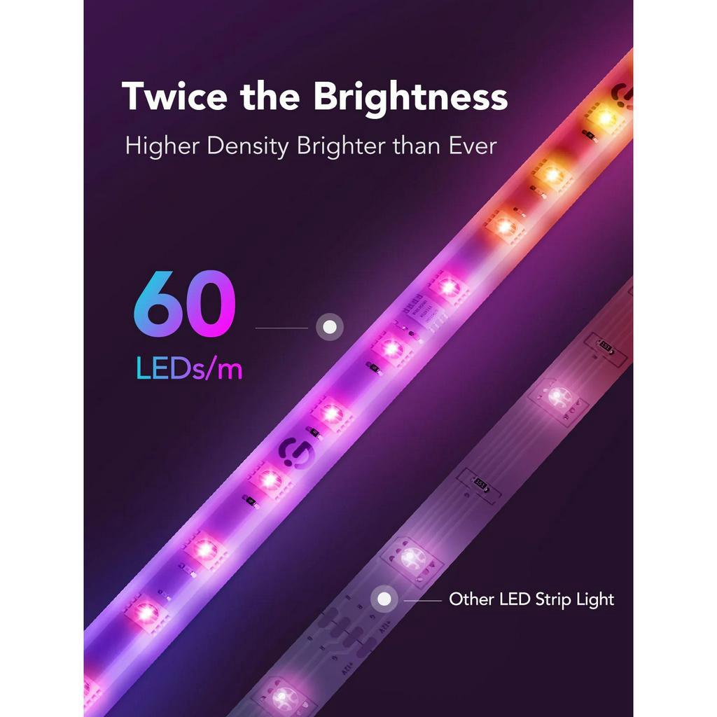 Dây đèn LED Govee LED Strip Light M1 H61E1 | 16 triệu màu RGBIC, tùy chỉnh màu sắc, kết nối dễ dàng