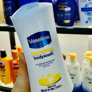 Sữa tắm dưỡng ẩm Vaseline Total Moisture 650ml