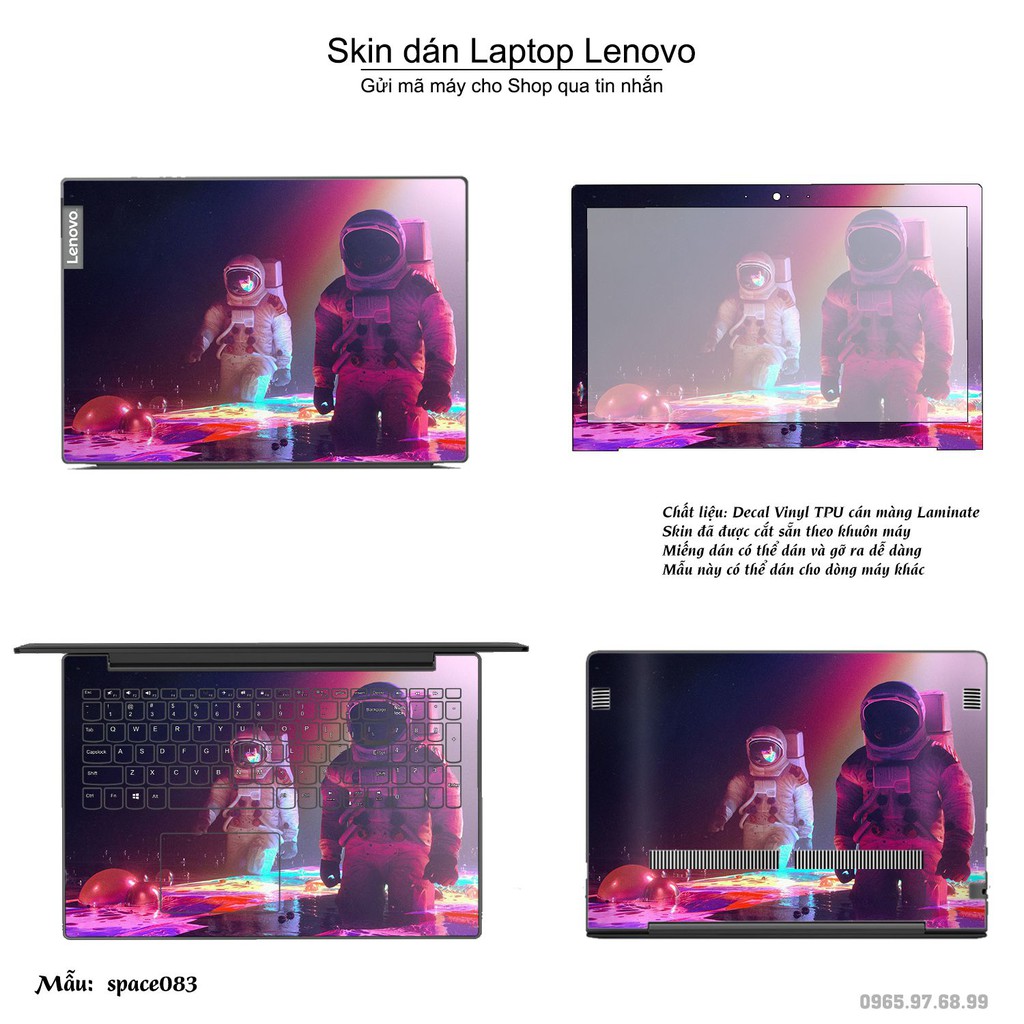 Skin dán Laptop Lenovo in hình không gian _nhiều mẫu 14 (inbox mã máy cho Shop)
