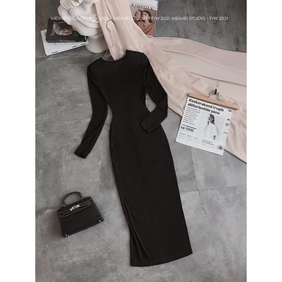 Đầm body hở lưng