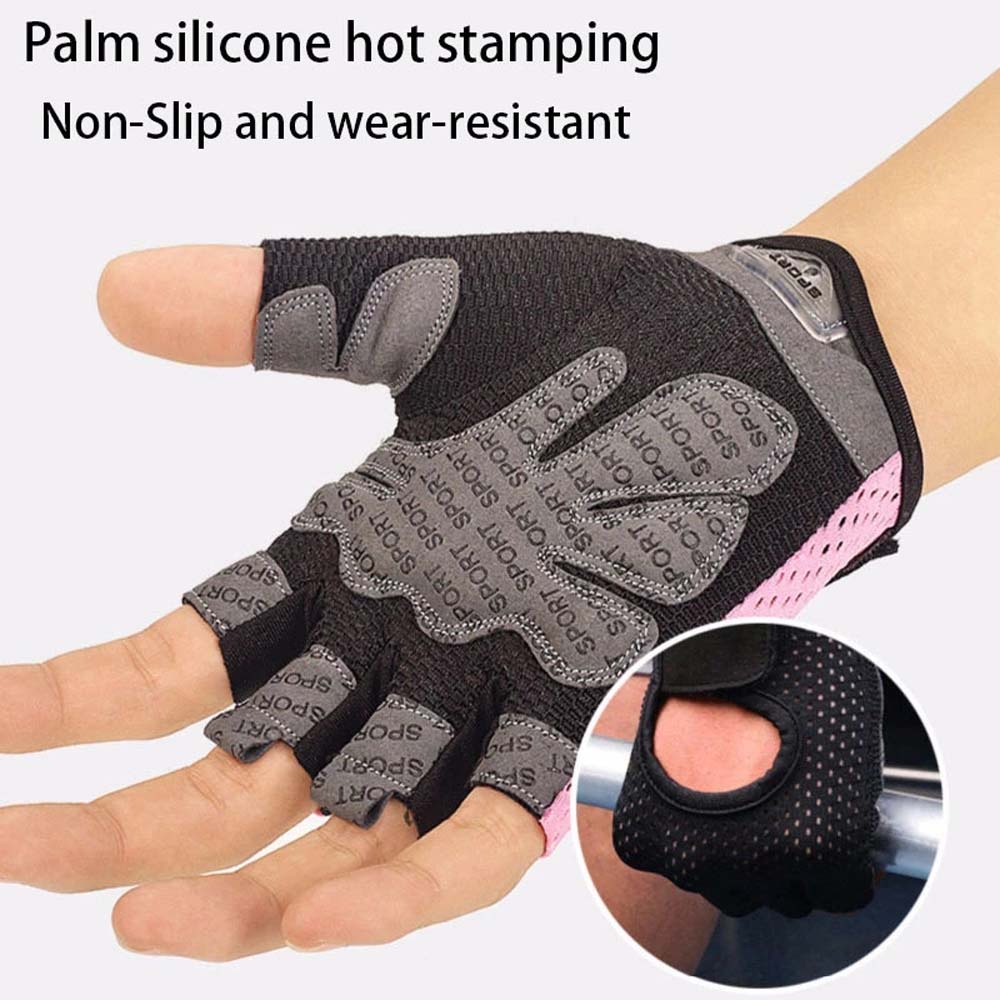 Găng tay hở ngón AARON1 chống trượt thoáng khí hỗ trợ luyện tập thể hình/yoga cho nam