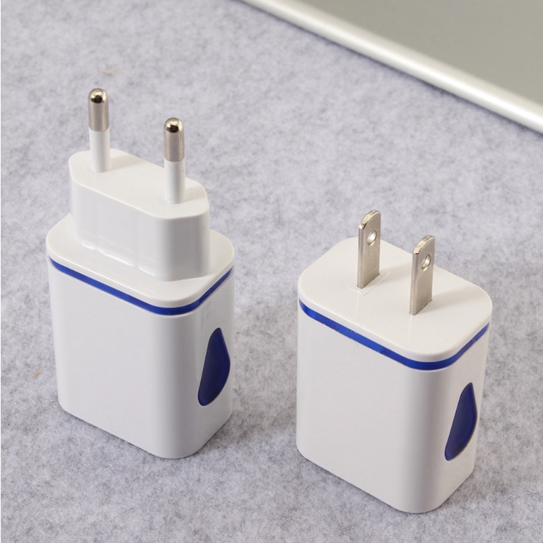 Củ Sạc 2 Đầu USB 2.1A  AR002 Tiện Lợi Tiêu Chuẩn Châu Âu Cho Mọi Điện Thoại, Note, Pad,...Bảo Hành Chính Hãng - BENTEX