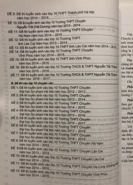 Sách - Bộ đề thi tuyển sinh vào lớp 10 các trường chất lượng cao và trường chuyên Môn Ngữ Văn