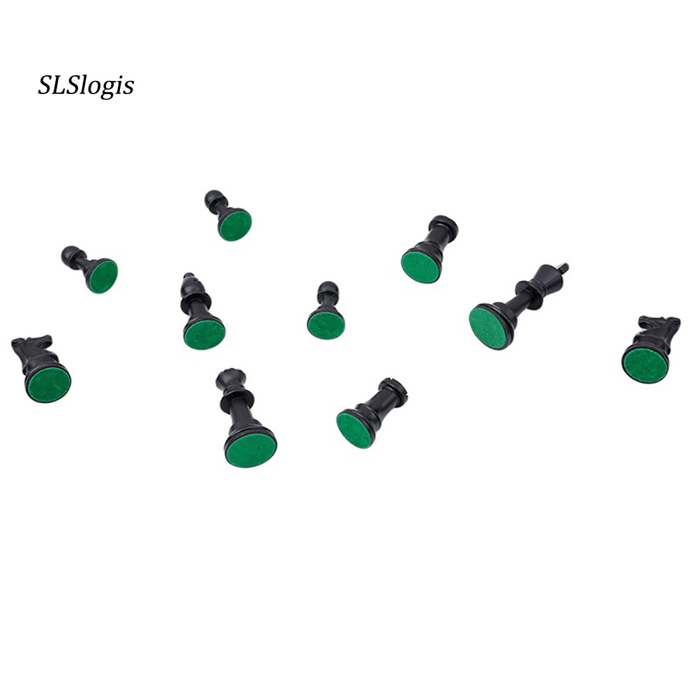 Set 32 Quân Cờ Trung Cổ Bằng Nhựa Màu Trắng Đen 65 / 75 / 95mm