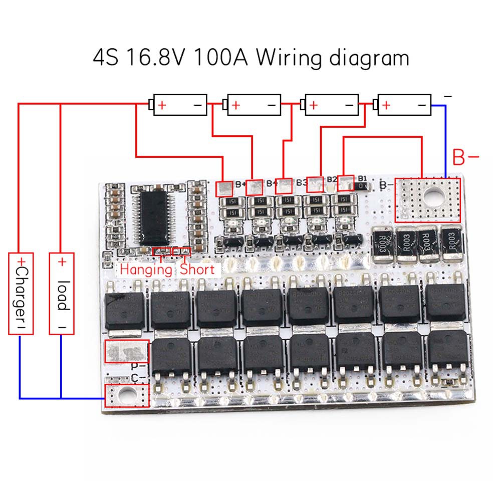 Bảng Mạch Bảo Vệ Pin Lithium 3S 4S 5S 60A