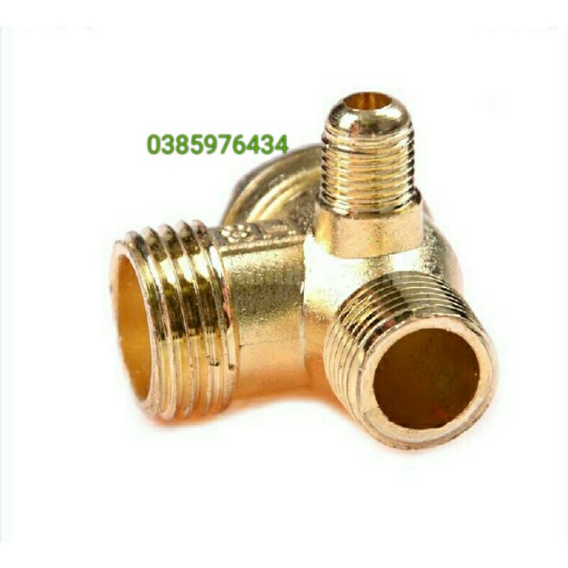 Van một chiều, góc chuyển L bằng đồng thau cho máy nén khí.