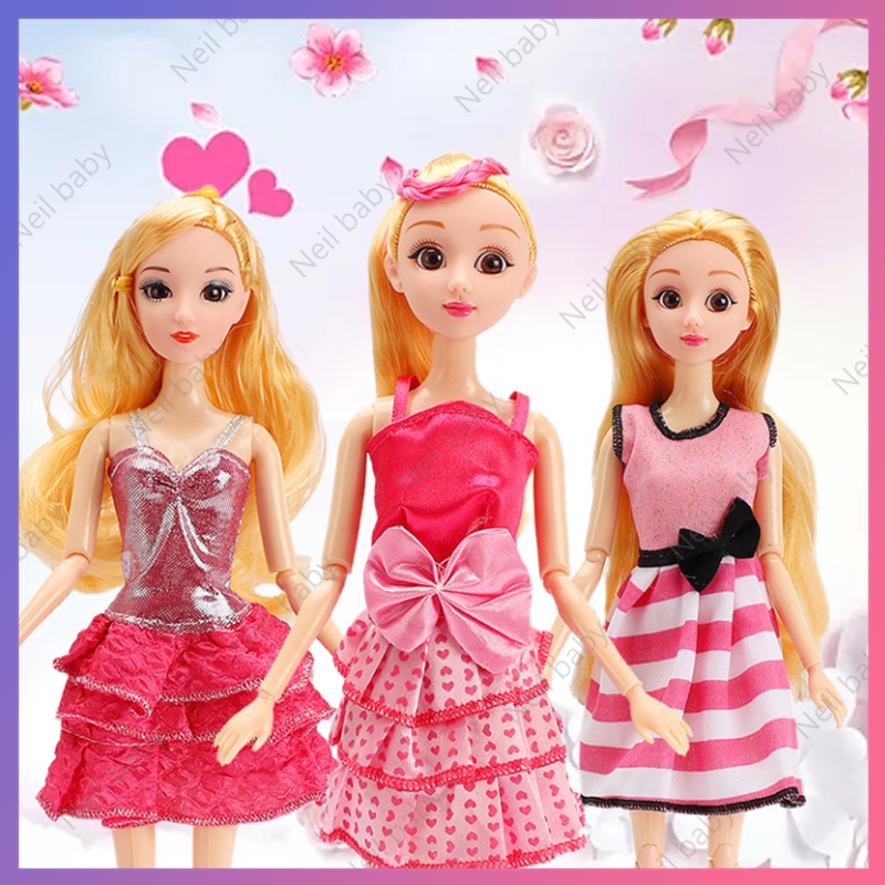 Đầm Công Chúa Nhiều Kiểu Dáng Cho Búp Bê Dài 30cm