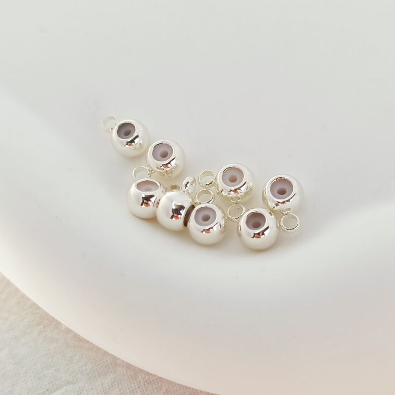 Phụ Kiện Vòng Silicone Mạ Bạc Làm Trang Sức DIY