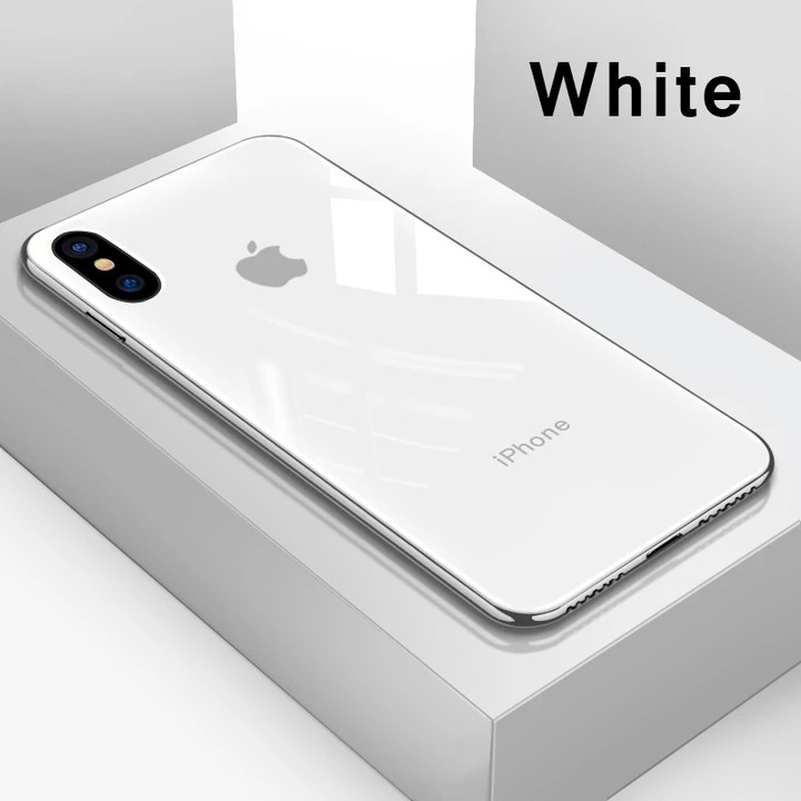 Ốp điện thoại IPhone X/Xs và XsMax, ốp kính cường lực viền dẻo cùng màu với lưng máy | BigBuy360 - bigbuy360.vn